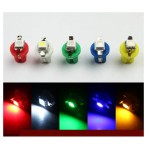 Led bulb 1 smd 5050 socket T5 B8.5D, yellow color, for dashboard and center console